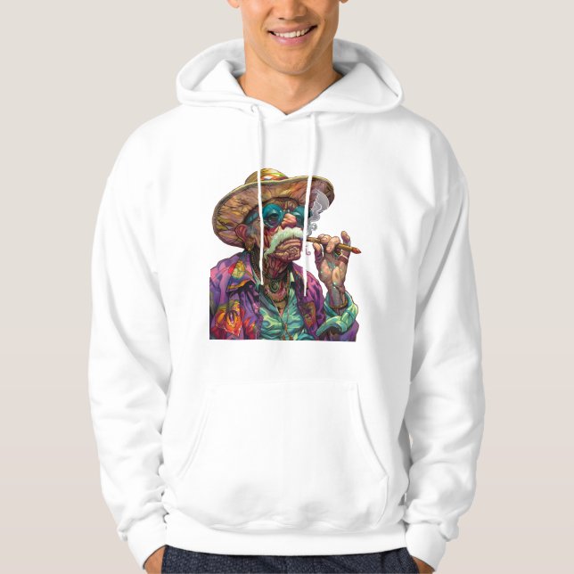 Rökning och visdom hoodie (Framsida)