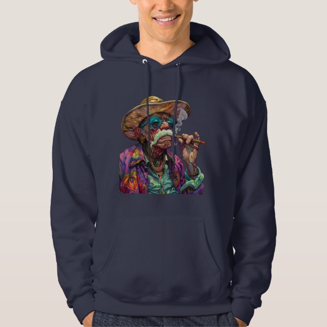 Rökning och visdom hoodie (Framsida)