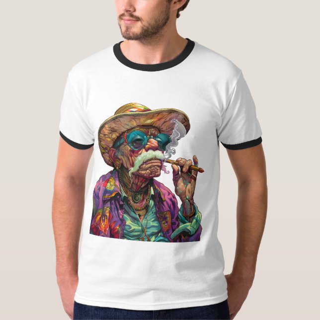 Rökning och visdom t shirt (Framsida)