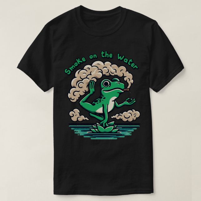 Rökning på vatten 1 t shirt (Design framsida)