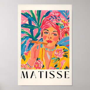 Rökning Poster, Matisse Print, Kubansk cigarr P Poster