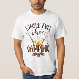 Rökning roligt vid camping t shirt
