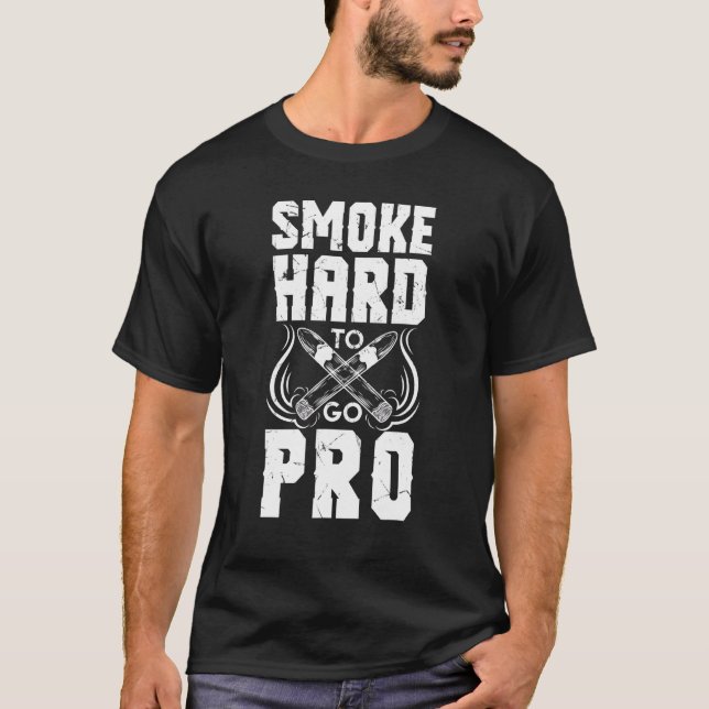 Rökning svårt att köra bil med bil t shirt (Framsida)