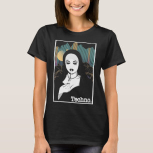 Rökning Techno Nun Religion Retro Bass Music T Shirt