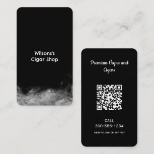 Rökning Vape QR Black Visitkort