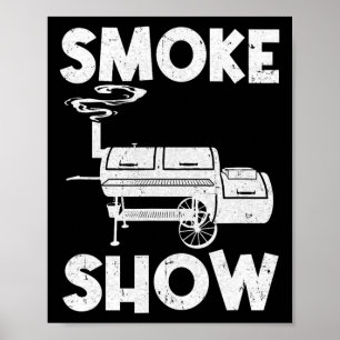 Rökning Visa luddig Bbq Rökning Rökning av Kött Poster