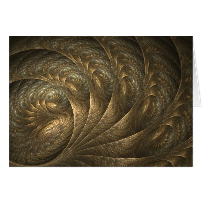 Rokoko-En-gå-Går det tomma kortet Hälsningskort (Framsidan Horizontal)