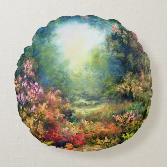 Rokokofröjd 1995 rund kudde (Framsidan)