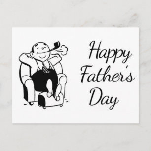 Rökpipa från Retro Fars dag Pappa Vykort