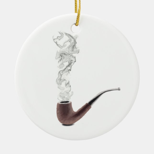 RökPipe-ornament Julgransprydnad Keramik (Framsidan)