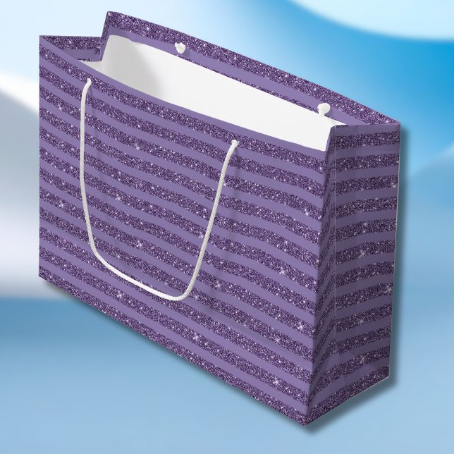 Rökplommon Glitter Stil Horisontella Ränder (Skapare uppladdad)