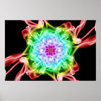 Rökregnbåge i flera Färg Poster