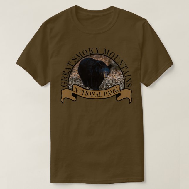 Röksiga nationalparksbrickor i bergsområden t shirt (Design framsida)