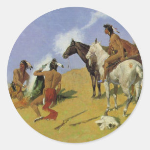 Röksignalen ~ Frederic Remington Runt Klistermärke