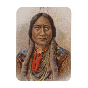 Röksignaler: Lakota indisk chef Sitta Bull Magnet