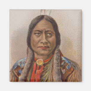 Röksignaler: Lakota indisk chef Sitta Bull Magnet