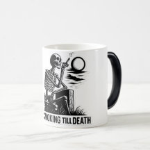Rökskaletonmärket - Mörk Aesthetic Art
