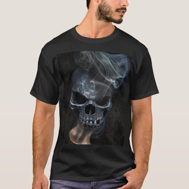 RÖKSKULL T SHIRT (Framsida)