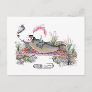 Rökt laxfisk, tony fernandes vykort