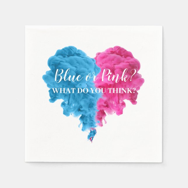 Rökutrustning för Gender av Napkins Party Supplies Pappersservett (Framsidan)