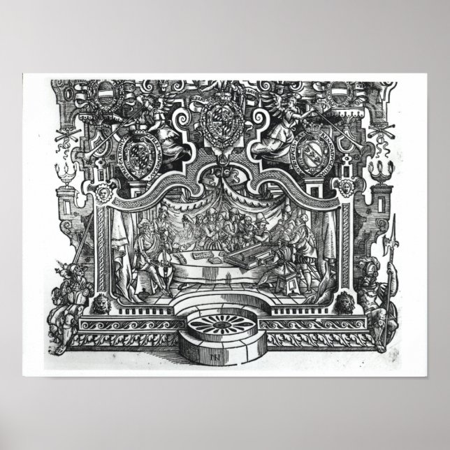 Roland de Lassus frontispiece of Messes Poster (Framsidan)