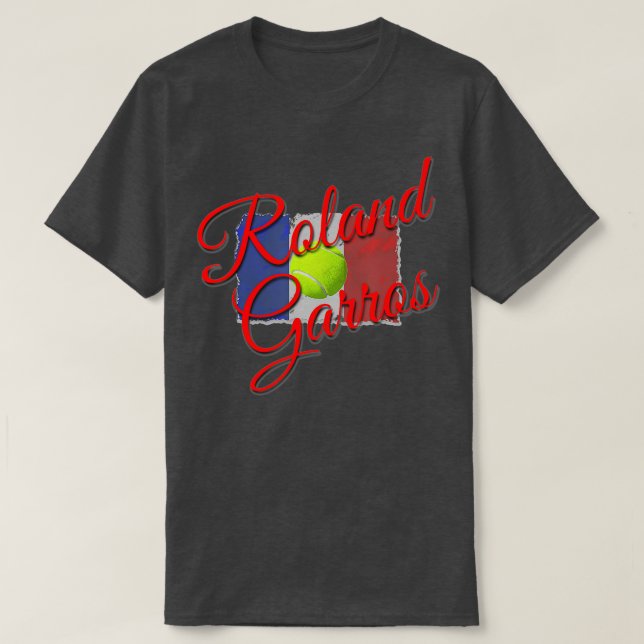 Roland Garros ennis för Fläkt T Shirt (Design framsida)