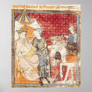 Roland som bjuder avsked till Charlemagne Poster