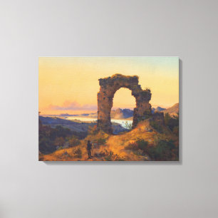 Rolands's Arch (av Andreas Achenbach) Canvastryck