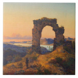 Rolands's Arch (av Andreas Achenbach) Kakelplatta