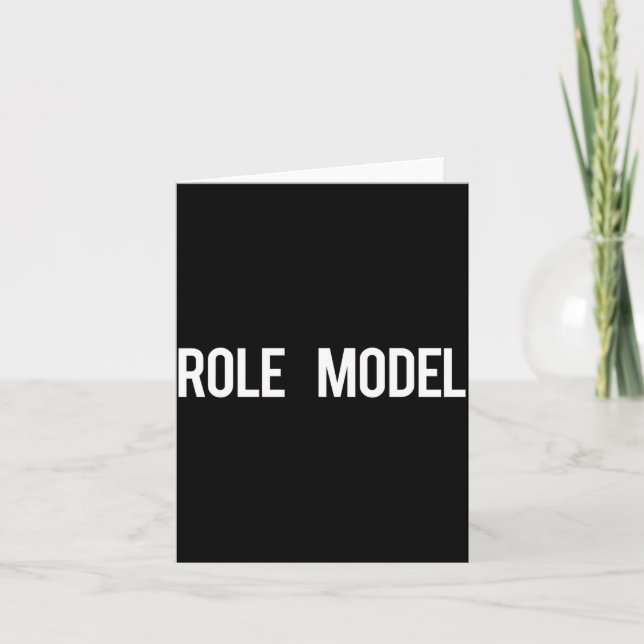Role Model - Cool New Funny Models Gift Tee  Kort (Framsida)