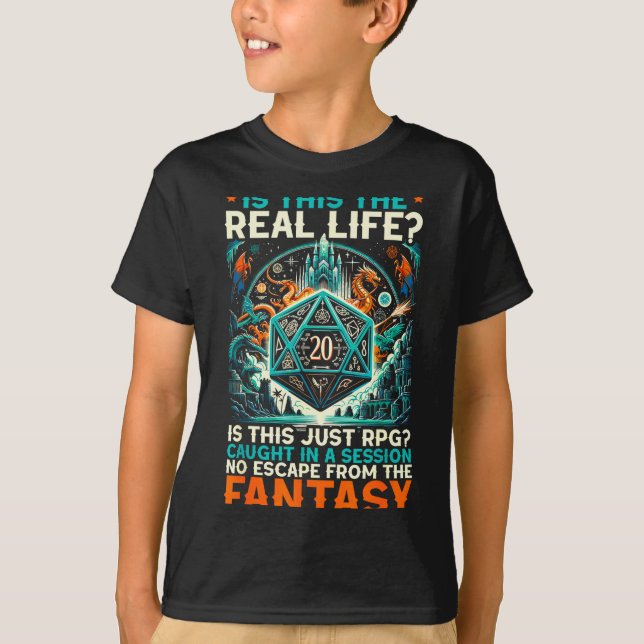 Role Playing Game Rpg Master D20 Tabletop Funny Rp T Shirt (Framsida)