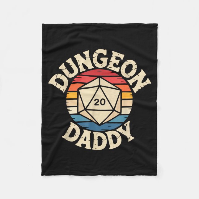 Role Playing Gamer Dad Rpg Master Tabletop Funny R Fleecefilt (Framsidan)