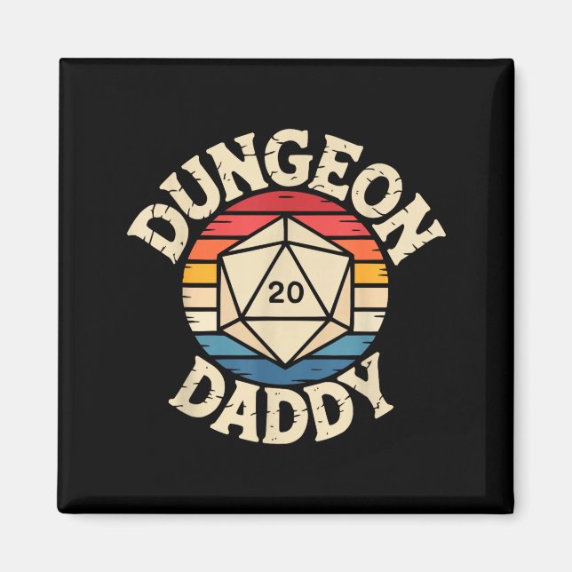 Role Playing Gamer Dad Rpg Master Tabletop Funny R Magnet (Framsidan)