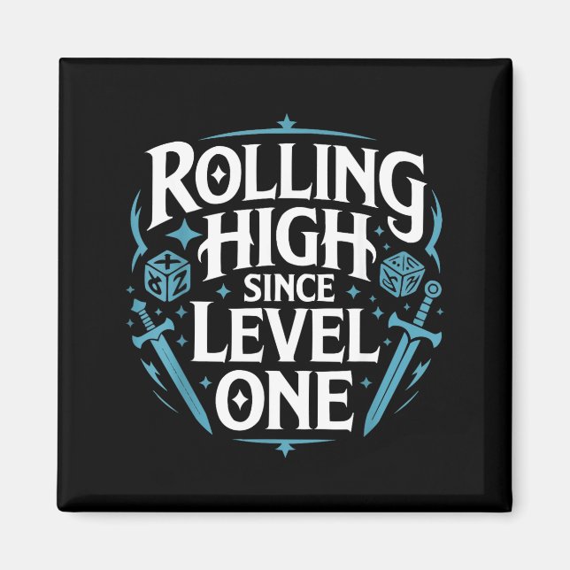 Role Playing Gamer Rpg Master D20 Tabletop Funny R Magnet (Framsidan)