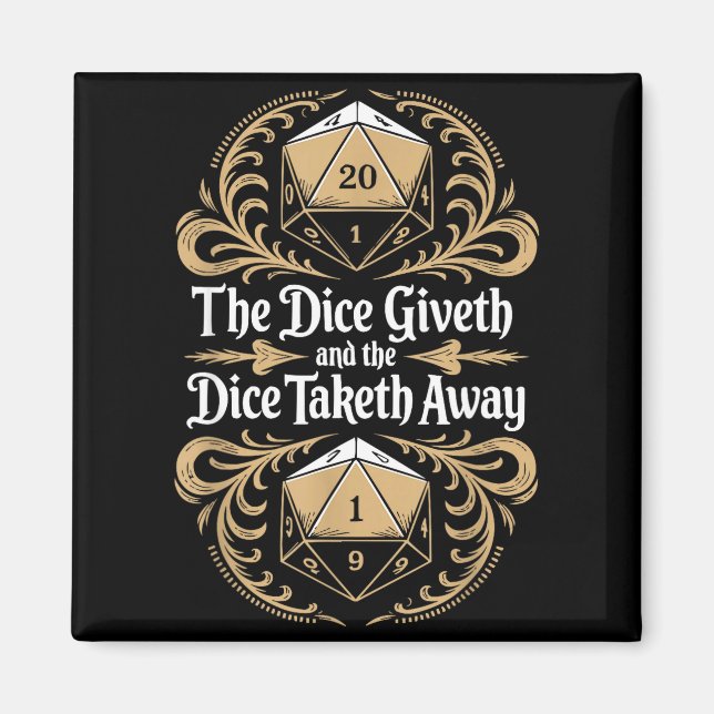 Role Playing Gamer Rpg Master D20 Tabletop Funny R Magnet (Framsidan)