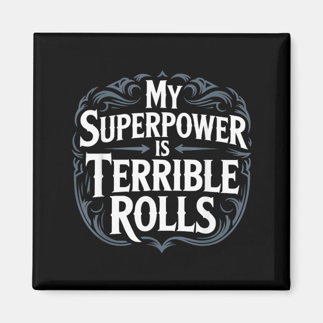 Role Playing Gamer Rpg Master D20 Tabletop Funny R Magnet (Framsidan)