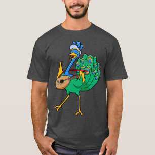 Roleplay Character Bard Minstrel Peacock T Shirt