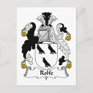 Rolfe familjevapen vykort