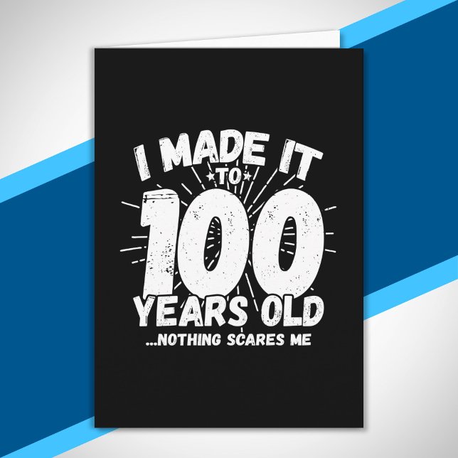 Rolig 100-årsfirande Citat Sarksatisk 100-åring Kort (Skapare uppladdad)