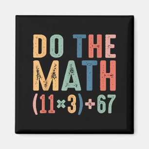 Rolig 100 Dagar Skola Matematik Ekvation Gör Matte Magnet