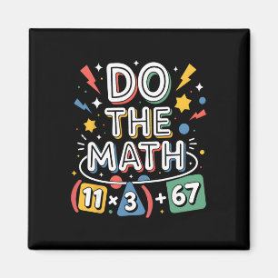 Rolig 100-dagars skolmatteekvation Gör Matten 10 Magnet