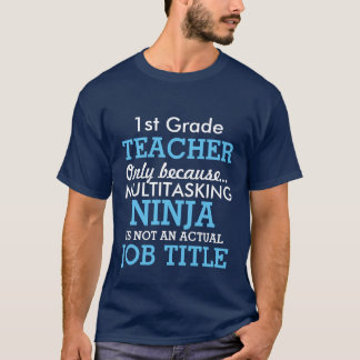Rolig 1st grundskolaläraregillande tee shirt