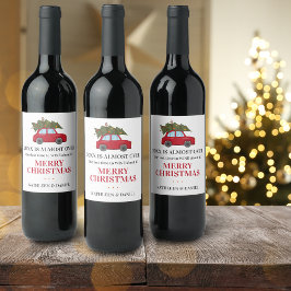 Rolig 2022 Är Nästan Över Grönska Namn Högtid Vinflaska Etikett