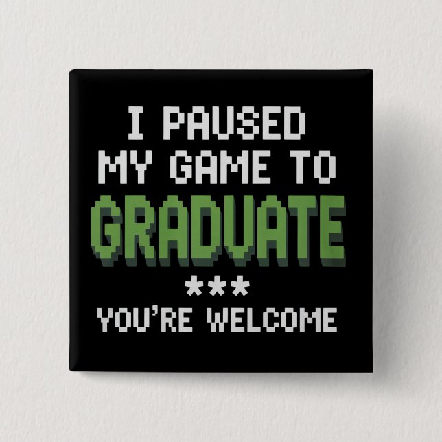 Rolig 2025 Gamer Examens Student Examen Knapp (Framsida)