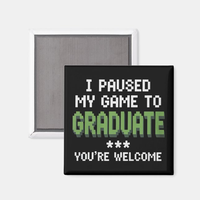Rolig 2025 Gamer Examenspresent Examen Magnet (Front/Back)