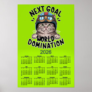 ROlig 2026 KALENDER NÄSTA STATION VÄRLDSHERRAVÄLDE Poster