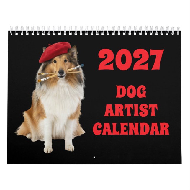 Rolig 2027 Hundkalender Kalender (Omslag)