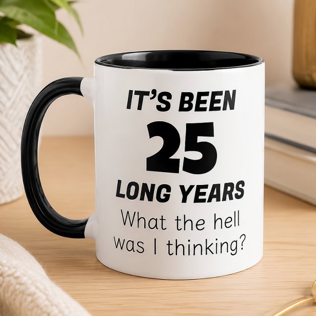 Rolig 25-årsjubileum  mugg (Skapare uppladdad)