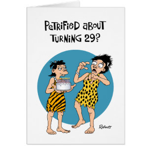 Rolig "29th" födelsedag igen hälsningskort