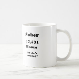 rolig 2 år nykter årsdagmug. kaffemugg
